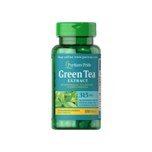كبسولات الشاي الاخضر للتخسيس وحرق الدهون من بيورتان برايد الأمريكية - Green Tea extract Puritan’s Pride تركيز 315 جم / 100 كبسولة