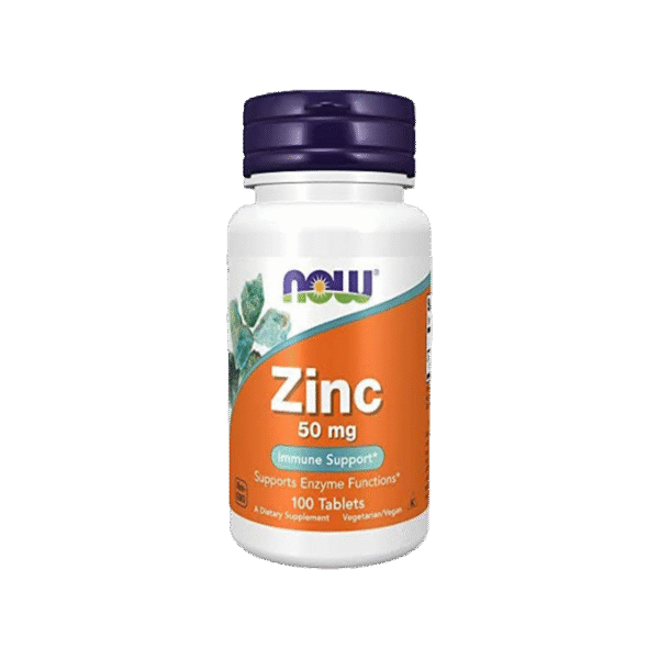 كبسولات زنك للمناعة من شركة ناو فودز - 100 كبسولة/تركيز 50مجم - Now Foods Zinc Immune Support 50mg 100 Capsules