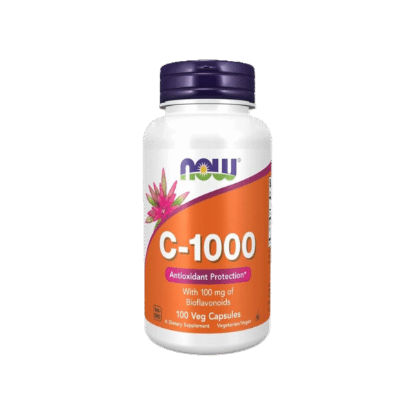 كبسولات فيتامين سي للمناعة من شركة ناو فودز - 100 كبسولة/تركيز 1000C - Now Foods Vitamin C Immune Support 1000C 100 Capsules