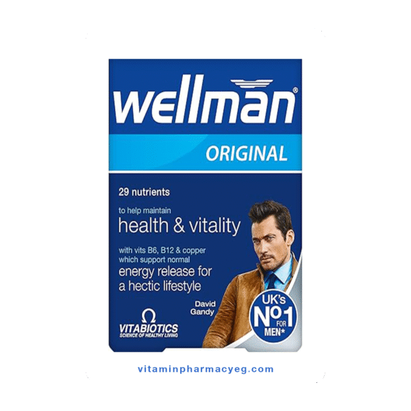 اقراص فيتامين ويلمان اورجينال للرجال 30 قرص - Wellman Original Men's Vitamin Tablets 30 Tablets