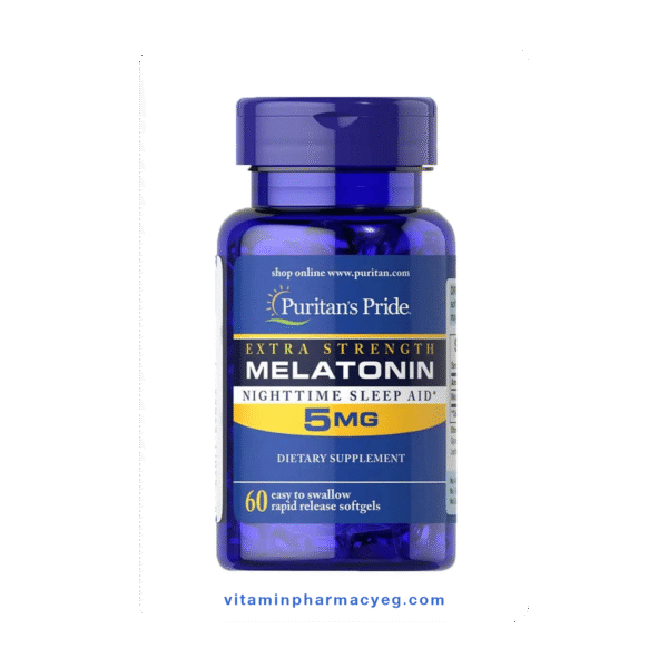بيورتان برايد ميلاتونين 60قرص/تركيز 5 مجم - Puritan's Pride Melatonin 60 Tablets - 5 mg