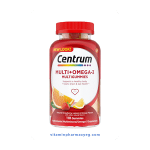 سنتروم مالتي جوميز مع أوميجا 3 لدعم صحة القلب والطاقة 110قطعة - Centrum Multi Gummies with Omega 3 for Heart Health and Energy Support 110pcs