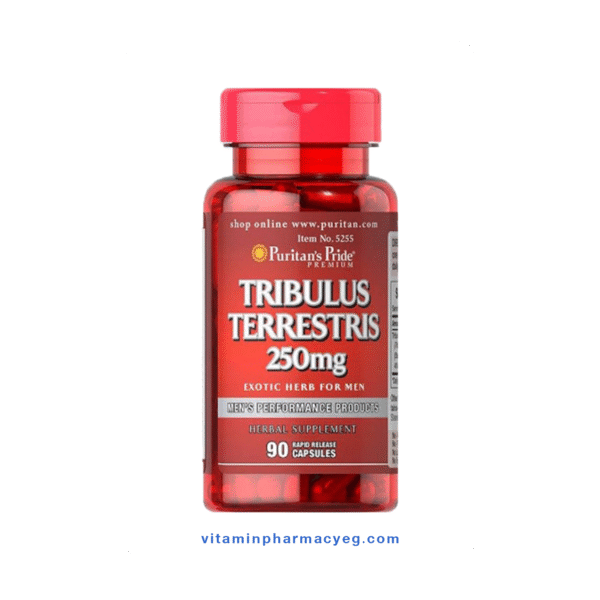 Puritan's Pride Tribulus Terrestris Capsules for Sexual Health and Testosterone Boost 90 Capsules 250mg