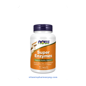 SUPER ENZYMES 90 CAP NOW – مكمل إنزيمات هاضمة لتحسين الهضم وصحة المعدة من NOW