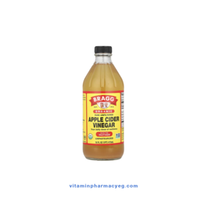 Bragg Organic Apple Cider Vinegar - زجاجة خل التفاح العضوي من براغ مع الأم لدعم الهضم