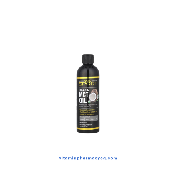 California Gold Nutrition Organic MCT Oil 355 ml - زيت إم سي تي عضوي