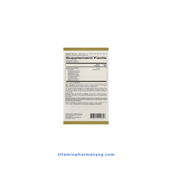 المكمل الغذائي California Gold Nutrition LactoBif 30 Probiotics - بروبيوتيك لاكتوبيف