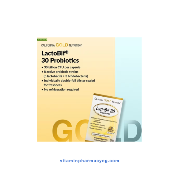مميزات California Gold Nutrition LactoBif 30 Probiotics - بروبيوتيك لاكتوبيف