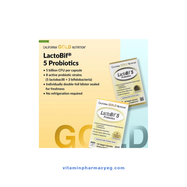 California Gold Nutrition LactoBif 5 Probiotics - أهم مميزات المنتج